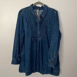 Free People Denim Tunic